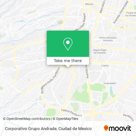 Corporativo Grupo Andrade map
