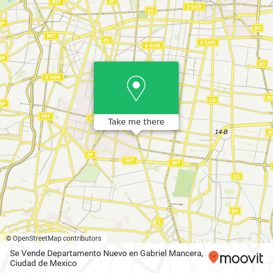 Se Vende Departamento Nuevo en Gabriel Mancera map