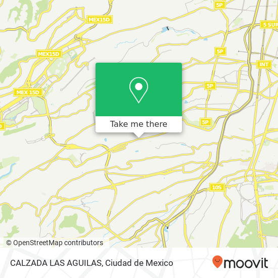 CALZADA LAS AGUILAS map