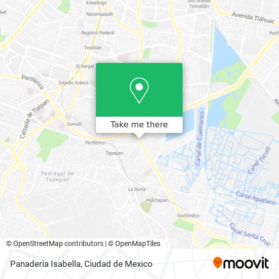 Panaderia Isabella map
