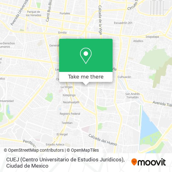 CUEJ (Centro Universitario de Estudios Jurídicos) map