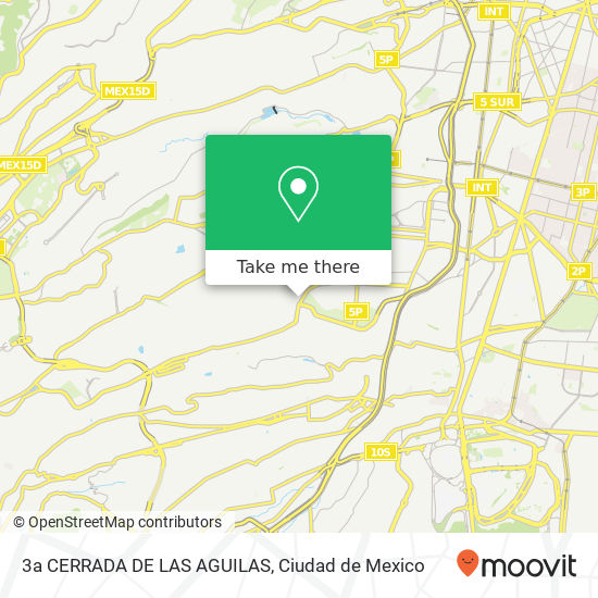 3a  CERRADA DE LAS AGUILAS map