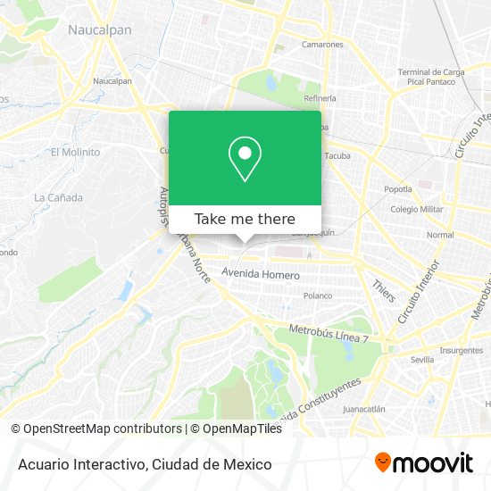 Acuario Interactivo map