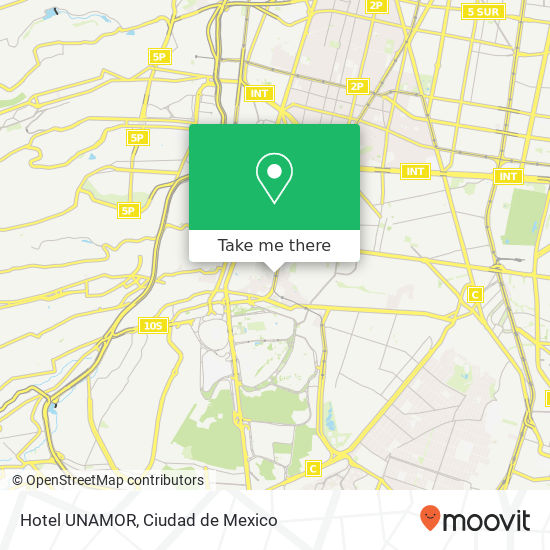 Hotel UNAMOR map