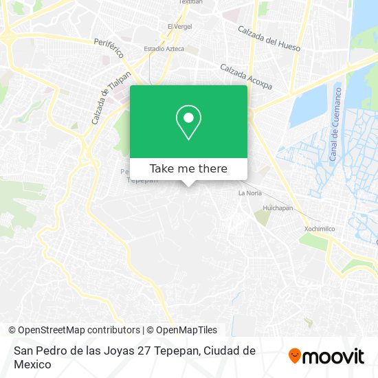 Mapa de San Pedro de las Joyas 27 Tepepan