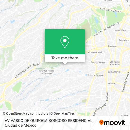 AV VASCO DE QUIROGA BOSCOSO RESIDENCIAL map