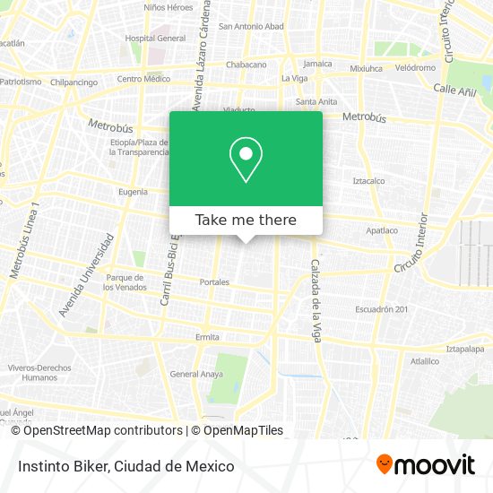 Instinto Biker map