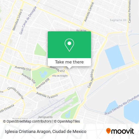 Iglesia Cristiana Aragon map