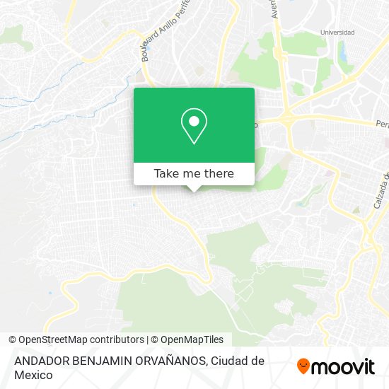 ANDADOR BENJAMIN ORVAÑANOS map