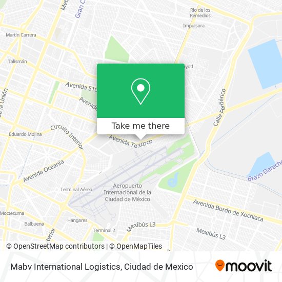 Mabv International Logistics map