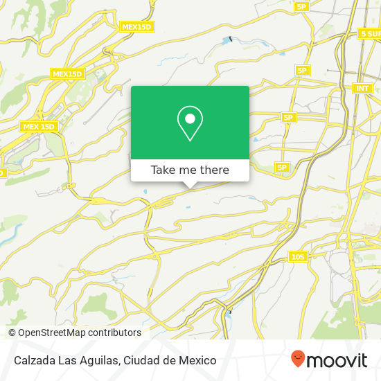 Calzada Las Aguilas map
