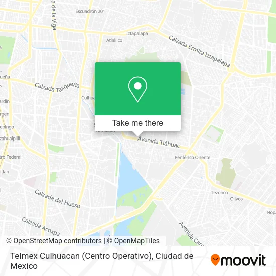 Telmex Culhuacan (Centro Operativo) map
