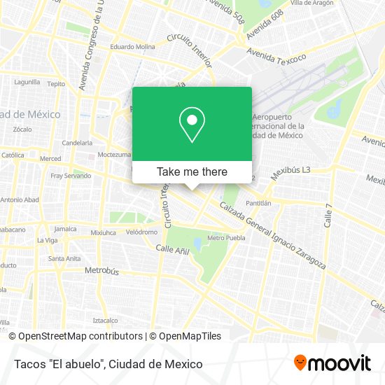 Tacos "El abuelo" map