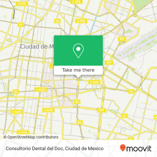 Consultorio Dental del Doc map