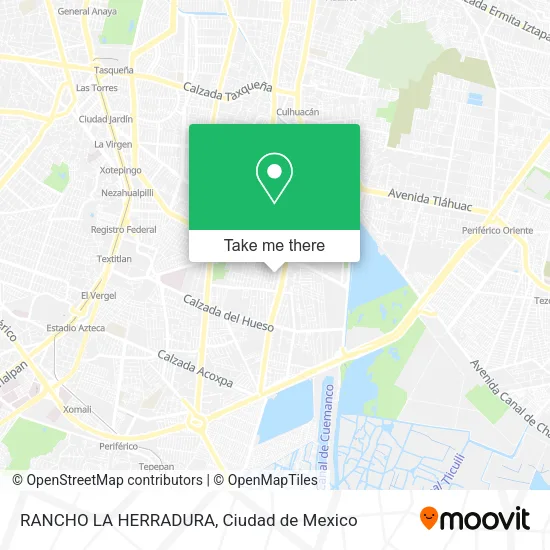 RANCHO LA HERRADURA map
