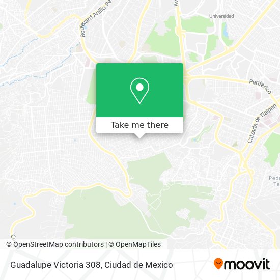 Guadalupe Victoria 308 map