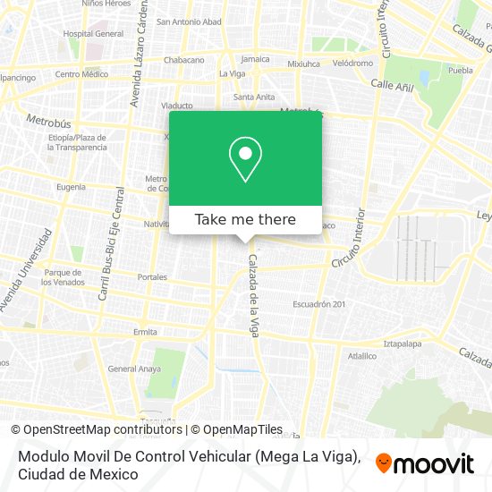 Modulo Movil De Control Vehicular (Mega La Viga) map