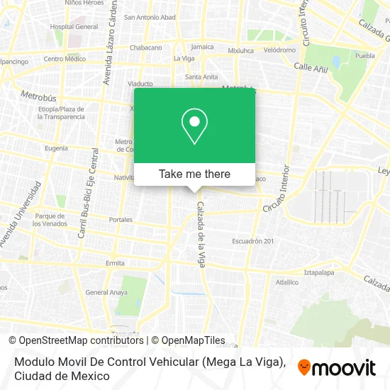 Modulo Movil De Control Vehicular (Mega La Viga) map