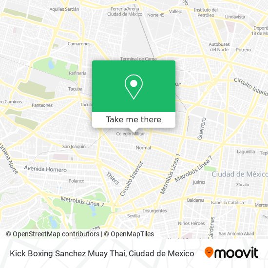 Kick Boxing Sanchez Muay Thai map