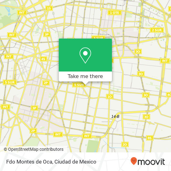 Fdo Montes de Oca map