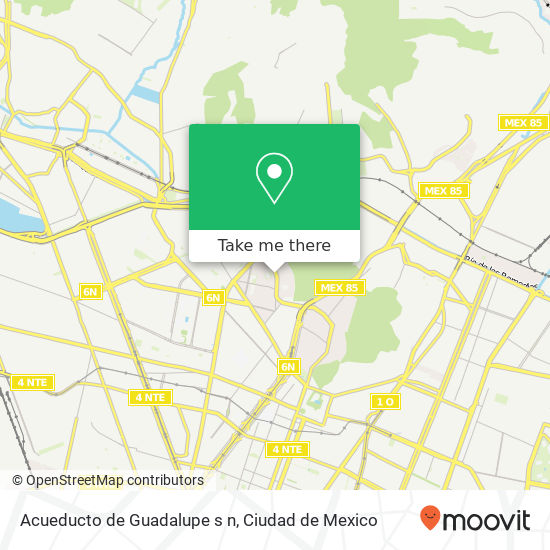 Mapa de Acueducto de Guadalupe  s n