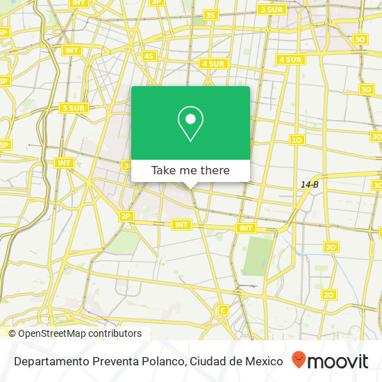 Mapa de Departamento  Preventa Polanco