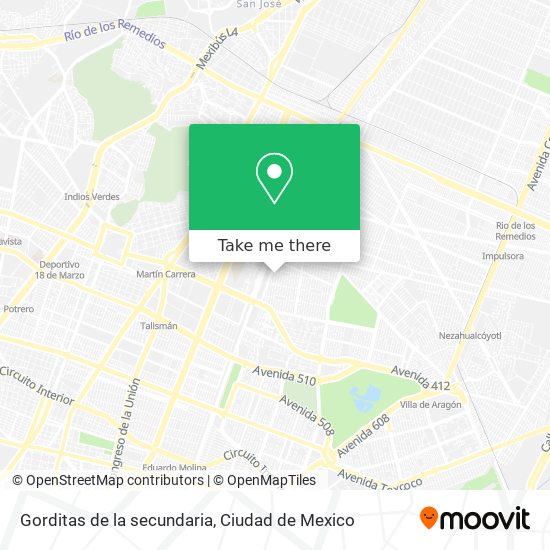 Gorditas de la secundaria map