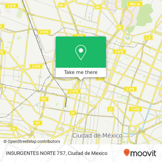 INSURGENTES NORTE   757 map