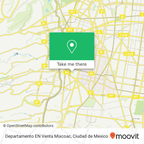 Departamento EN Venta  Mixcoac map