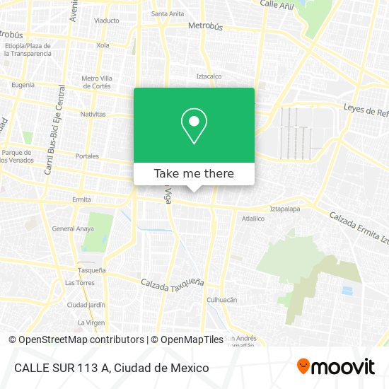 CALLE SUR 113 A map