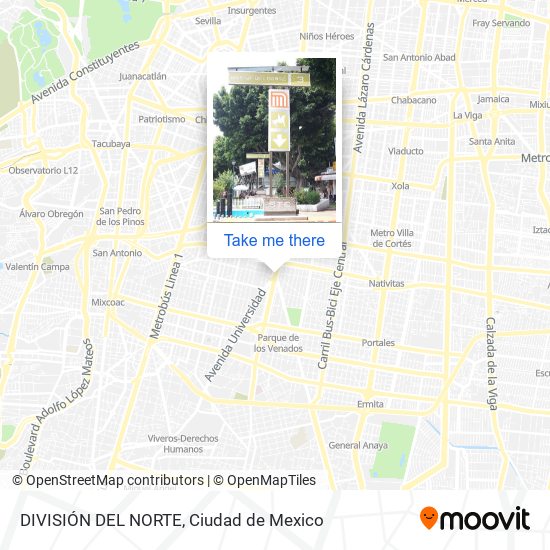 DIVISIÓN DEL NORTE map