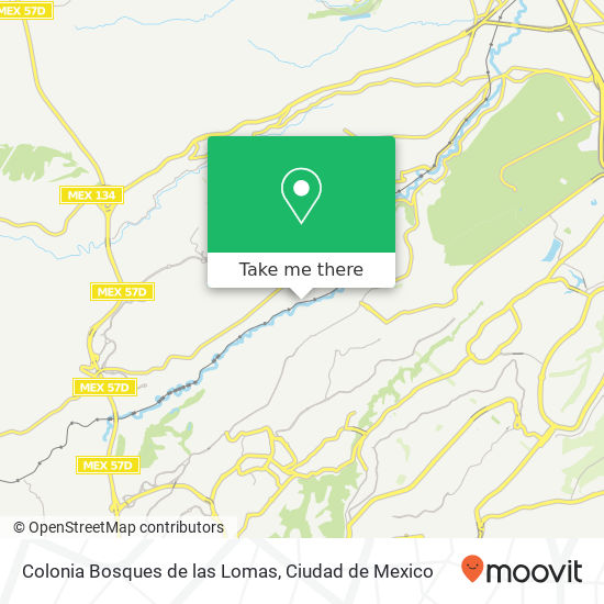 Colonia Bosques de las Lomas map