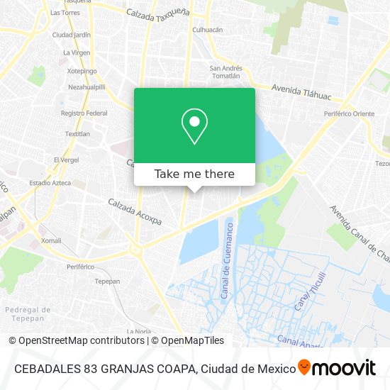 Mapa de CEBADALES 83  GRANJAS COAPA