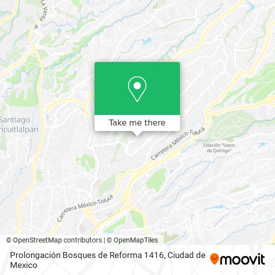 Mapa de Prolongación Bosques de Reforma 1416