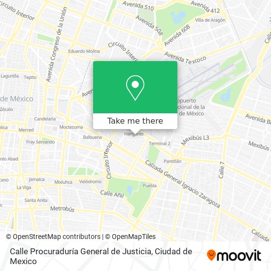 Calle Procuraduría General de Justicia map