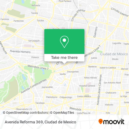 Avenida Reforma 369 map