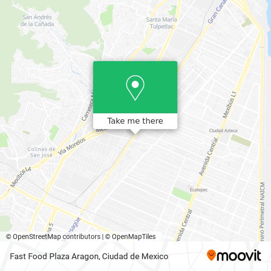 Mapa de Fast Food Plaza Aragon