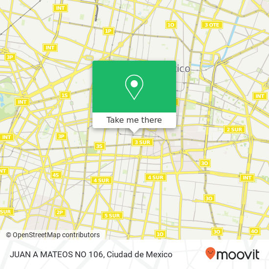 JUAN A MATEOS  NO  106 map