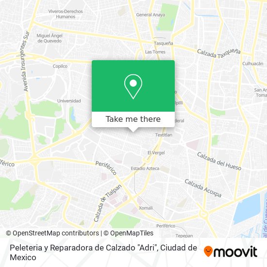 Peleteria y Reparadora de Calzado "Adri" map