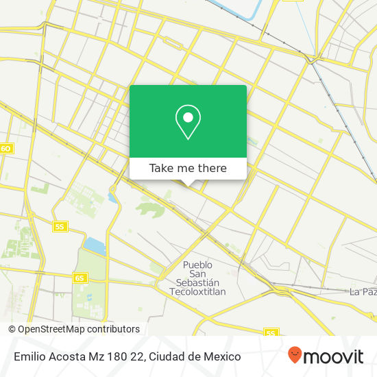 Mapa de Emilio Acosta Mz  180   22