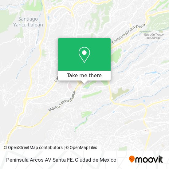 Península Arcos AV  Santa FE map