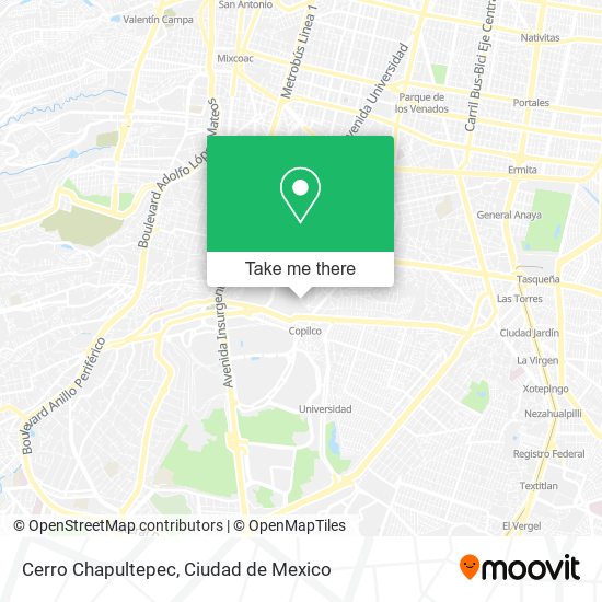Mapa de Cerro Chapultepec