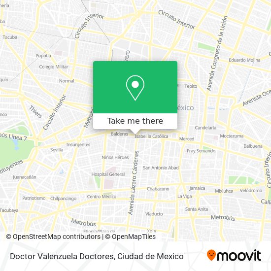 Doctor Valenzuela   Doctores map