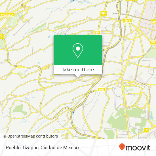 Mapa de Pueblo Tizapan