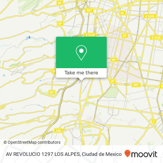 AV REVOLUCIO 1297 LOS ALPES map