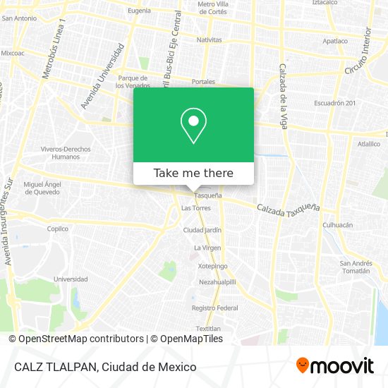 CALZ  TLALPAN map