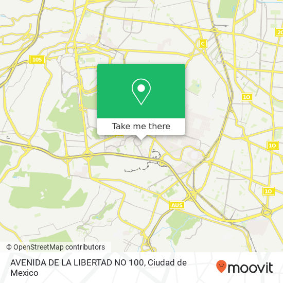 Mapa de AVENIDA DE LA LIBERTAD NO 100