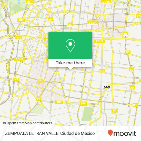 Mapa de ZEMPOALA LETRAN VALLE