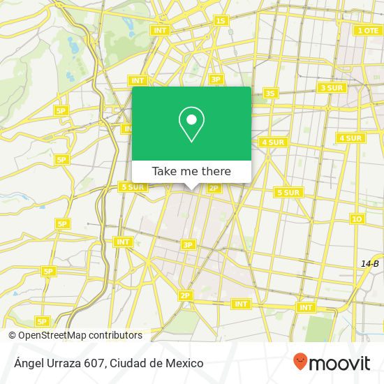 Ángel Urraza 607 map