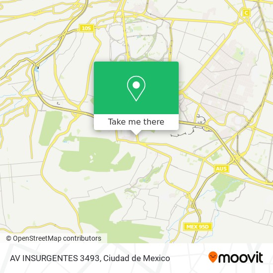 Mapa de AV INSURGENTES  3493